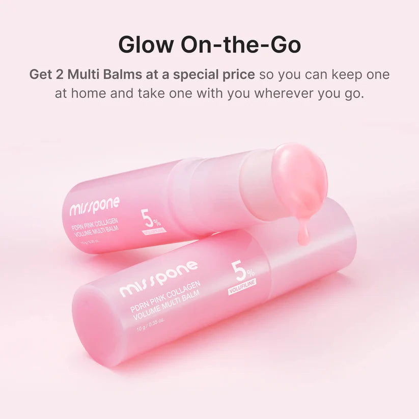 🔥Buy 1 Get 1 Free - PDRN Pink Collagen Volume Multi Balm - Korean Skincare