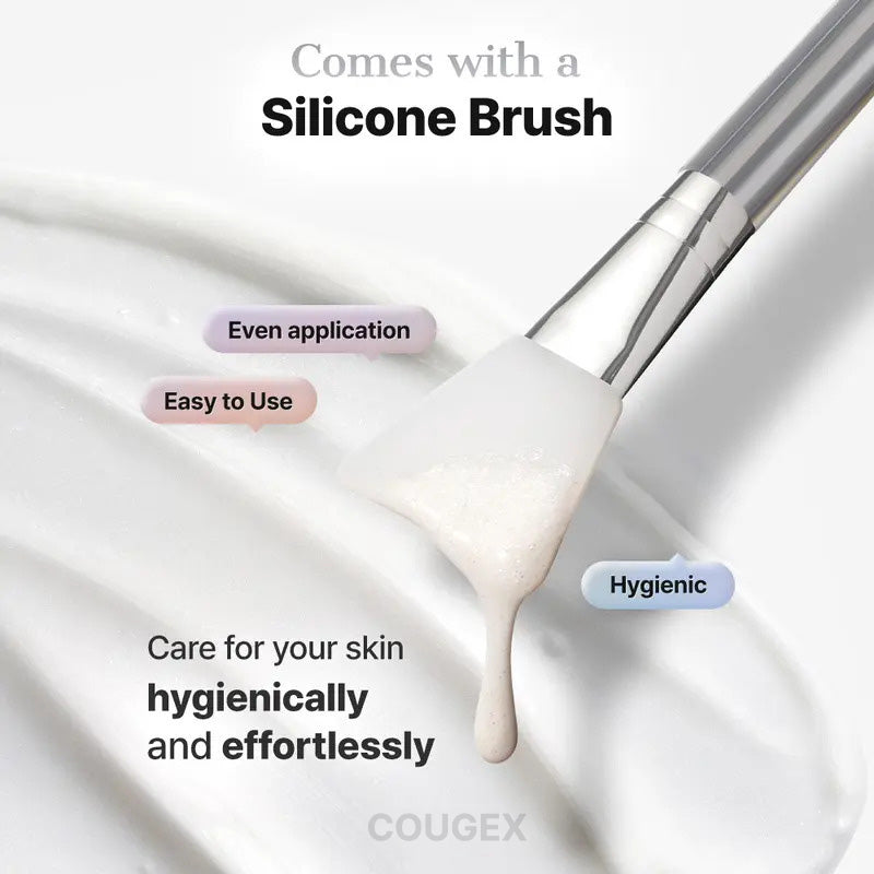 ✨ [COUGEX Official] PDRN EXOSOME Skinplaning Glaze Mask (50ml) | SILICONE BRUSH INCLUDED, COLLAGEN PEEL MASK, PDRN + EXOSOME