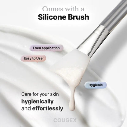 ✨ [COUGEX Official] PDRN EXOSOME Skinplaning Glaze Mask (50ml) | SILICONE BRUSH INCLUDED, COLLAGEN PEEL MASK, PDRN + EXOSOME