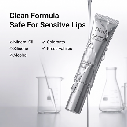✨Buy 2 Get 1 Free - 💧Divifit Peptide Lip Renewal Serum – Lip Repair & Hydration Treatment for Lip Lines, Uneven Tone & Dry Lips