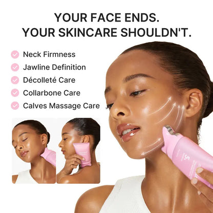 💖Buy 1 Get 1 Free - 🧬PDRN Collagen Gua Sha Neck Wrinkle Cream | Built-In Gua Sha Massager with Volufiline 5% + PDRN | Korean Skincare