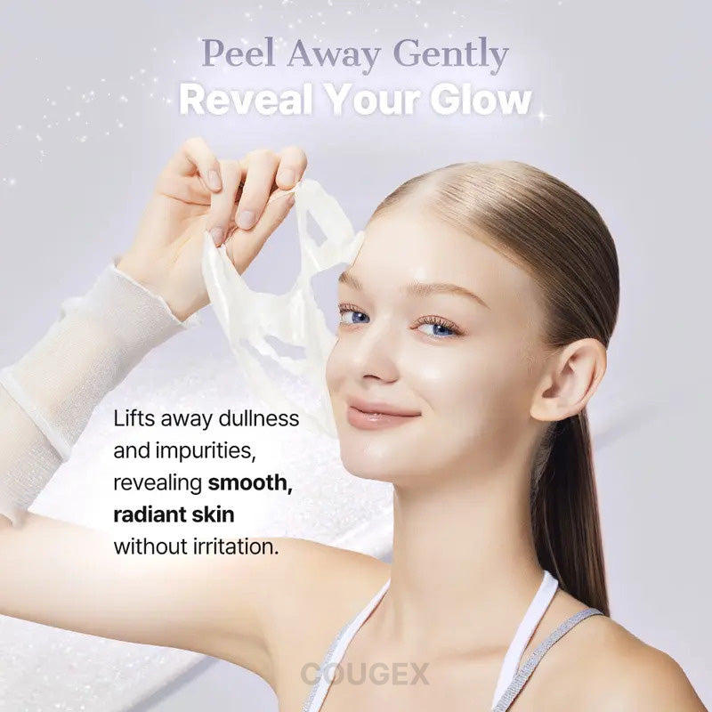 ✨ [COUGEX Official] PDRN EXOSOME Skinplaning Glaze Mask (50ml) | SILICONE BRUSH INCLUDED, COLLAGEN PEEL MASK, PDRN + EXOSOME