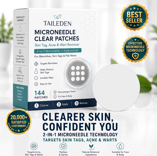 ✨2-in-1 Microneedle & Hydrocolloid Patch🍀| Invisible Patches for Face & Body