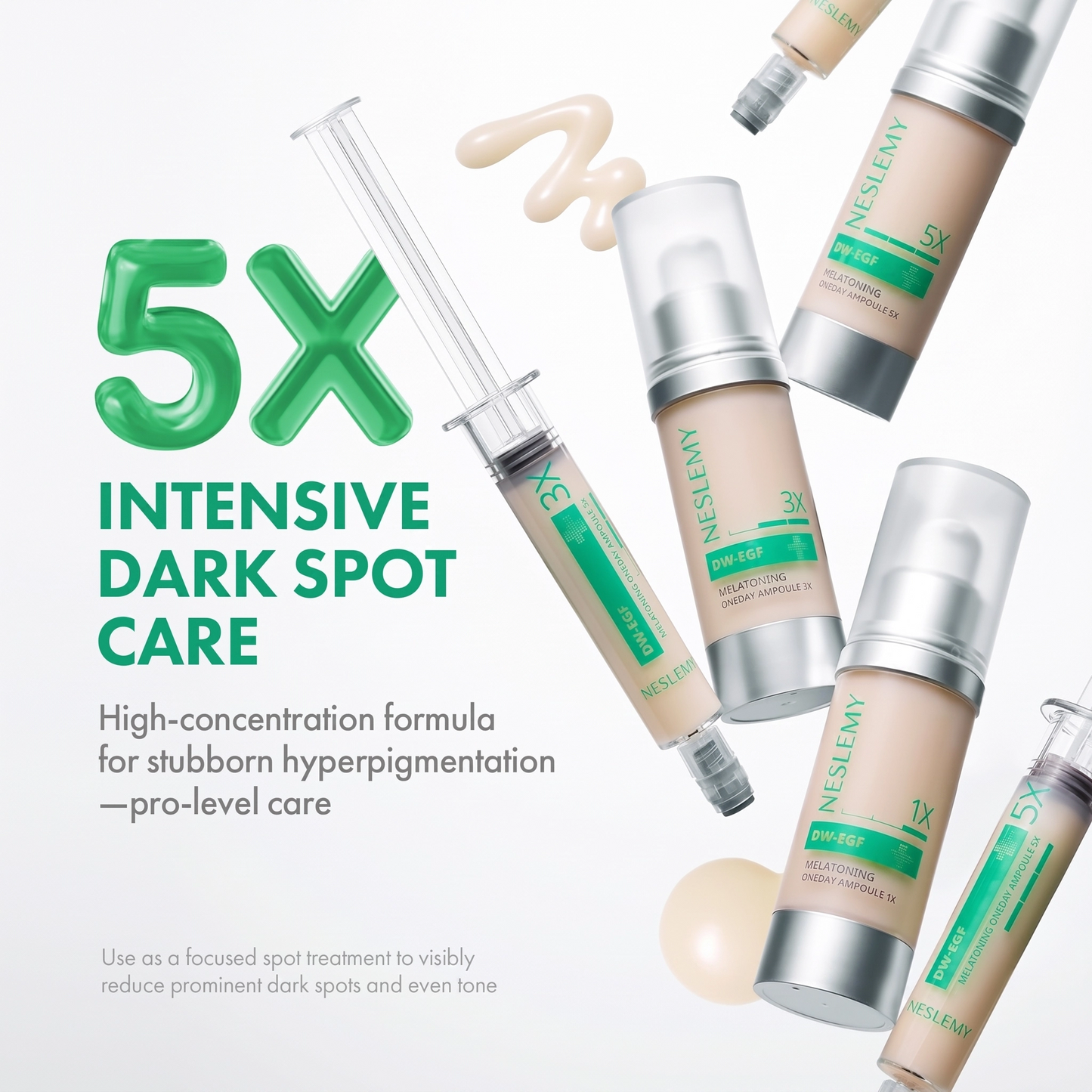 Buy 2 Get 1 Free-🧬DW-EGF Melatoning Ampoule 5X - Hydrating Dark Spot Serum with Niacinamide & Glutathione for Uneven Skin丨Korean Skin Care
