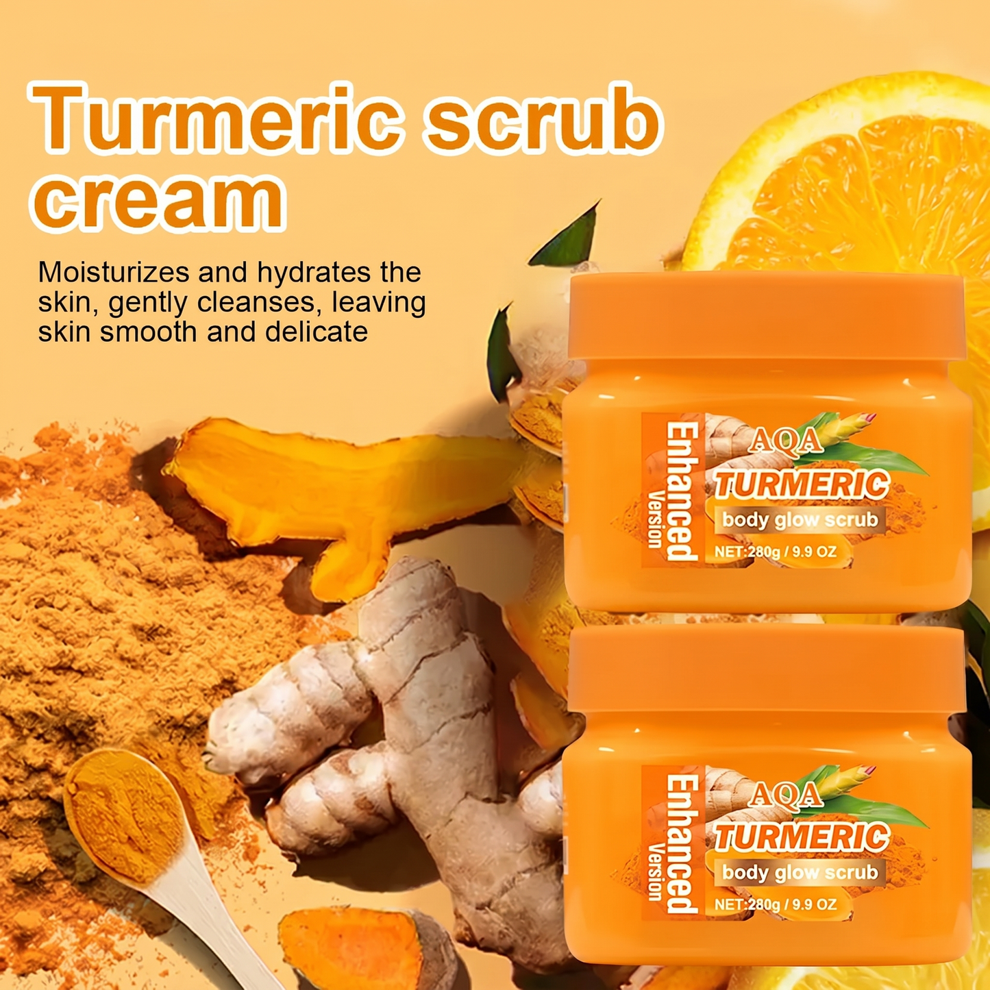 ⏰Low Stock - Buy 1 Get 1 Free Turmeric Nourishing Scrub-Gently exfoliates while deeply hydrating the skin