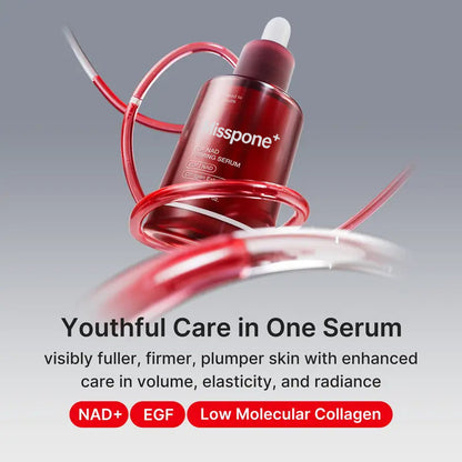 NAD+ EGF Firming Serum | NAD+, EGF, Collagen Extract, Anti-aging, Plumping, Radiance Boosting Serum | Cares for Look of Fine Lines, Skin Elasticity & Firmness For Youthful-looking Skin (30ml / 1.01 fl. oz.) | Korean Skincare, K-Beauty