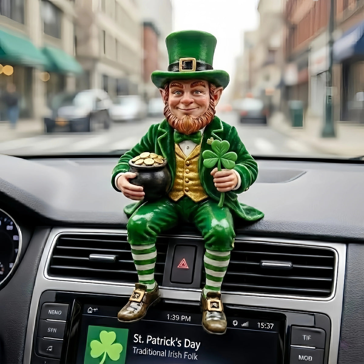 St. Patrick’s Day Decorative Figurine Serene Desk Companion