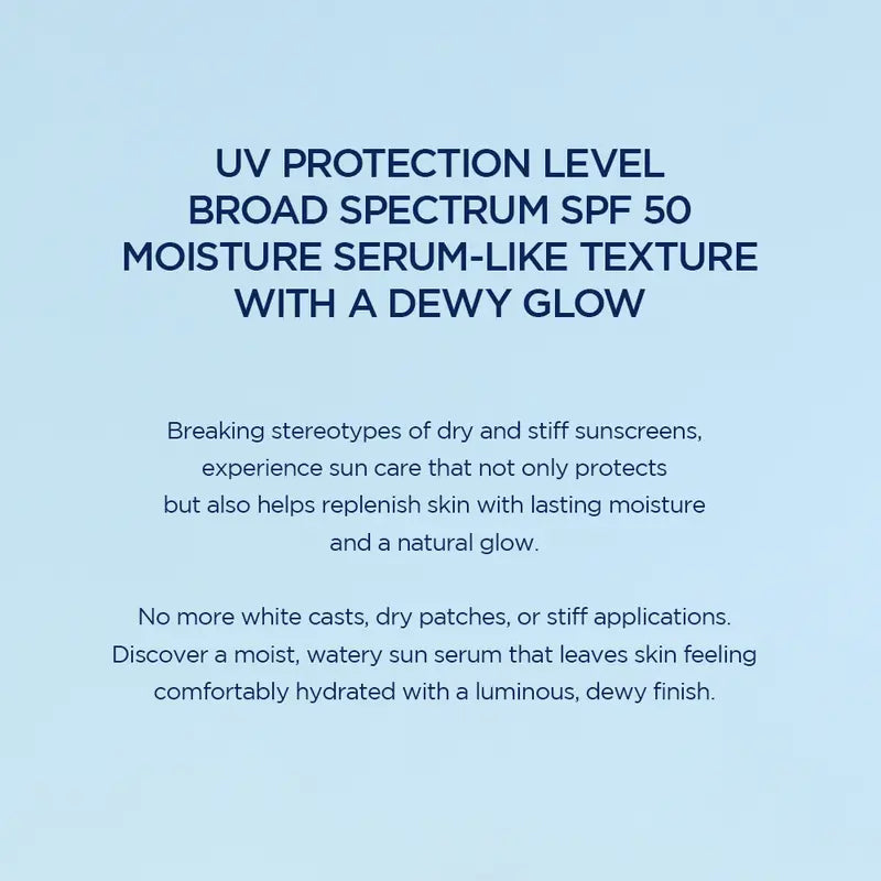 ⏰Limited Time Offer: Buy 1 Get 1 FREE - Hyalu-Cica Water-Fit Sun Serum UV - Daily Use, Korean Sunscreen, Sunscreen for Sensitive Skin