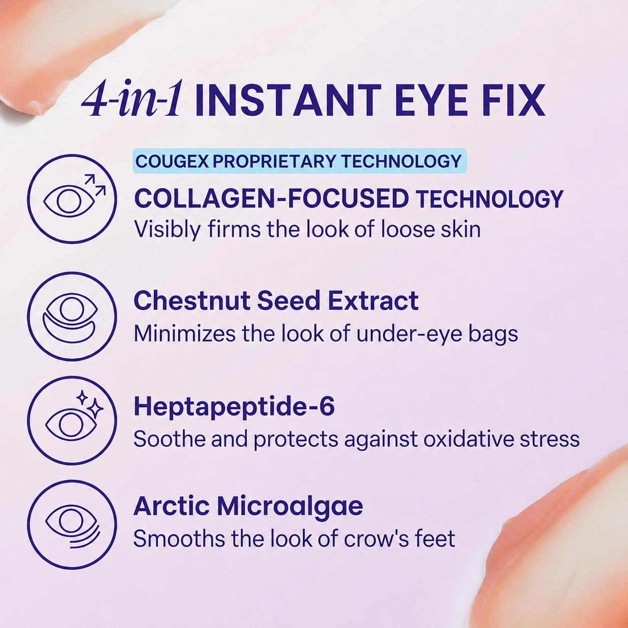 ⏰Limited Time Offer: Buy 1 Get 1 FREE - COUGEX Instant Lift Eye Gel - Care for Men & Women with Under Eye Brightener