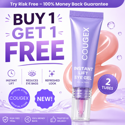 ⏰Limited Time Offer: Buy 1 Get 1 FREE - COUGEX Instant Lift Eye Gel - Care for Men & Women with Under Eye Brightener