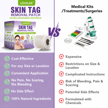 💖BUY 2 GET 1 FREE -✨LOVILDS™ SOLUBLE MICRONEEDLE BOTANICAL SKIN TAG REMOVAL PATCH