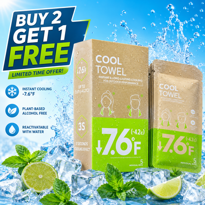 ✨Buy 2 Get 1 Free - 🧊Instant Cooling Body Wipes – Fast Cooling Relief | 10 Wipes Per Pack