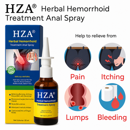 HZA Herbal Hemorrhoid Treatment Anal Spray Pro