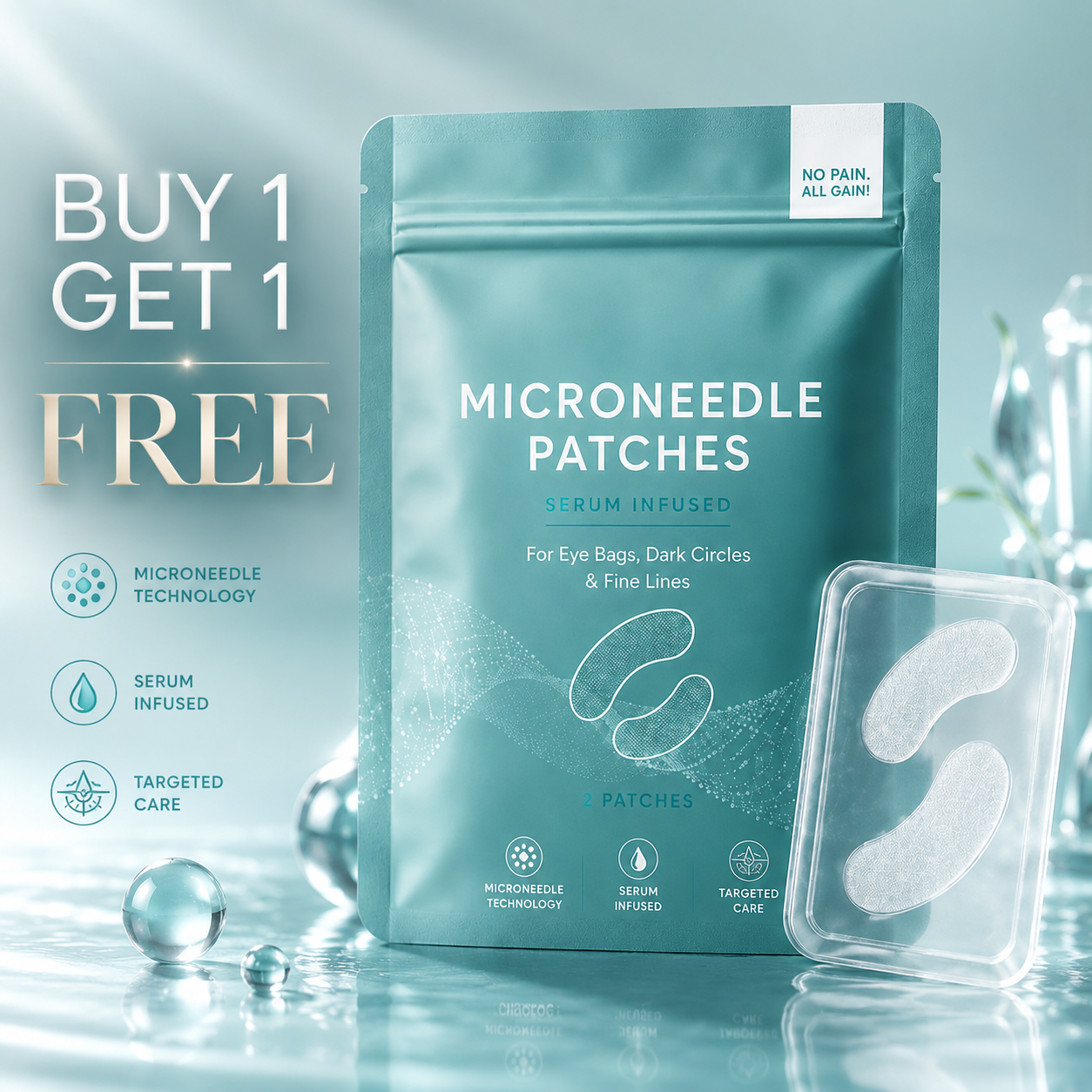 ✨Buy 1 Get 1 Free - Dissolving Microneedle Eye Patches